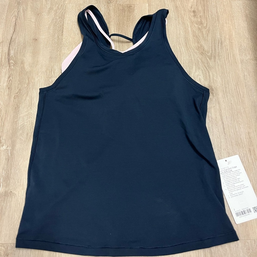 lululemon athletica Navy and Pink Tank Top